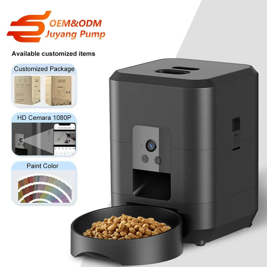 Distributeur de croquettes automatique connecté 2 L pour chat et chien CROQEO