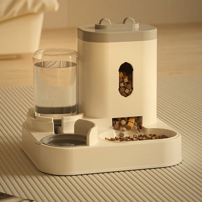2-in-1 automatic food and water dispenser – Cat and dog